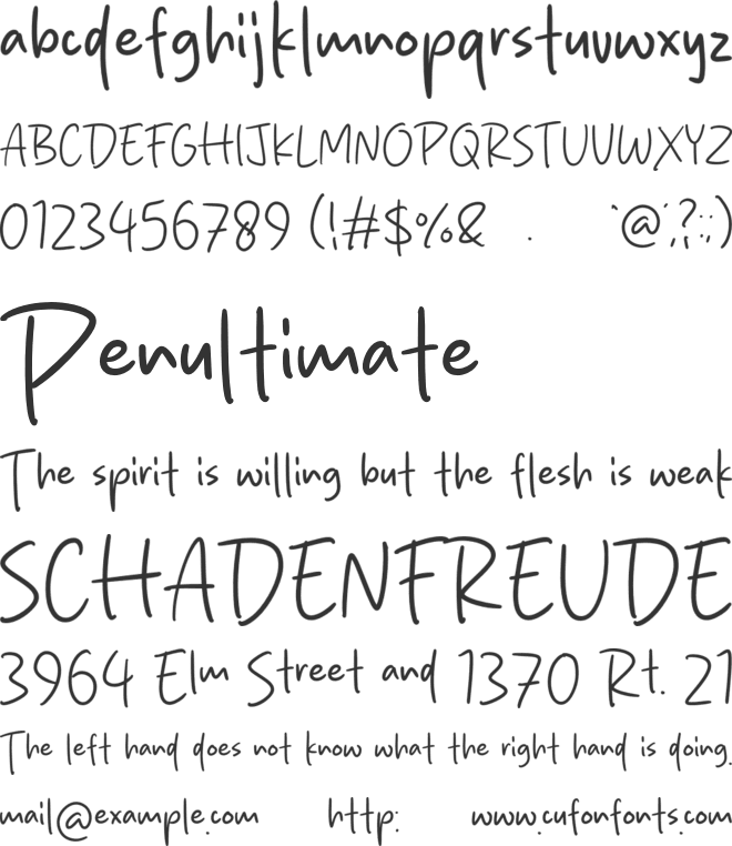 Homey Feeling font preview