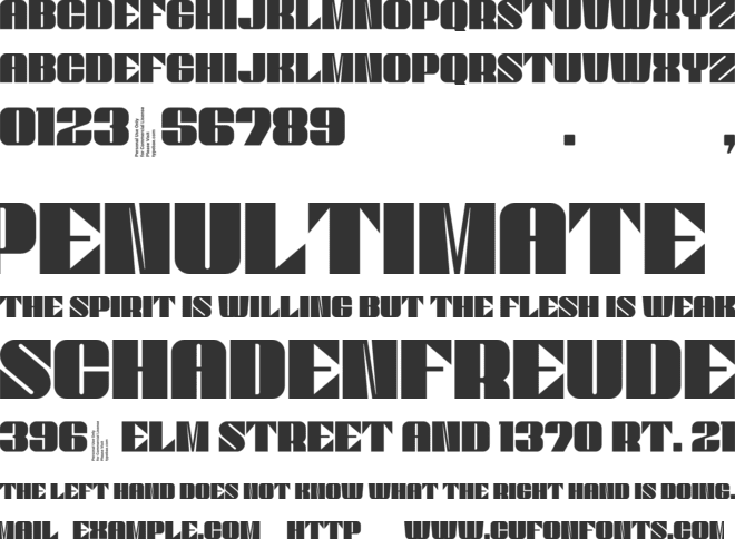 Rosa font preview