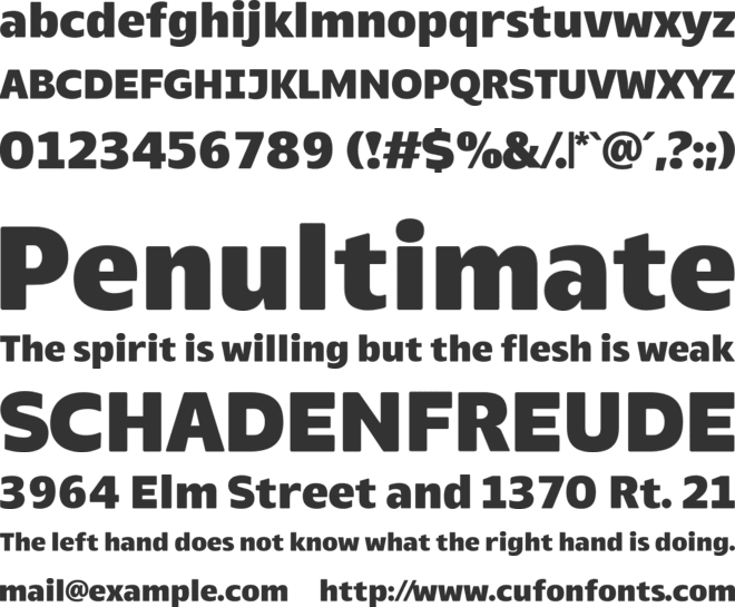Everlo Sans font preview