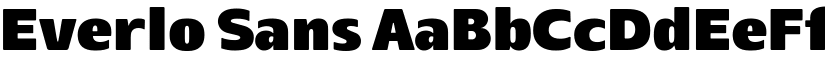 Everlo Sans font