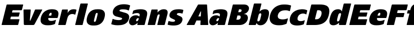Everlo Sans font