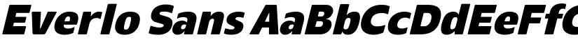 Everlo Sans font