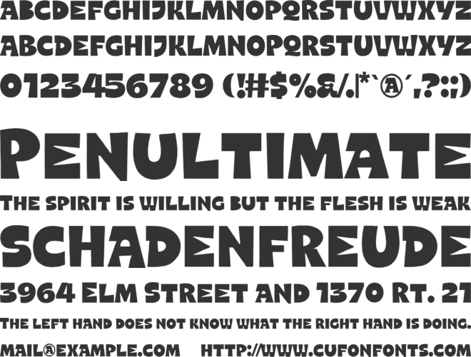 Pepse Dash font preview