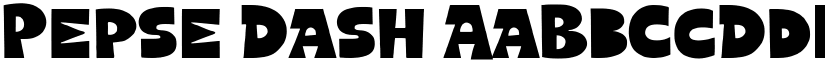 Pepse Dash font