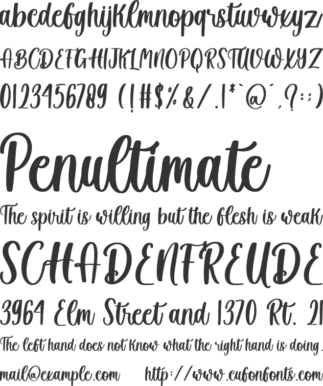 Winter Creative font preview