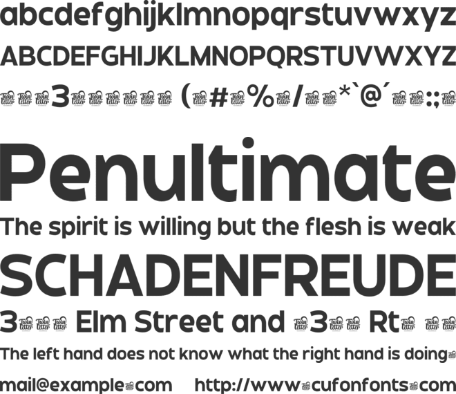 Laripagi Trial font preview