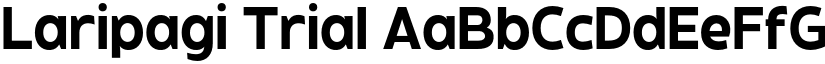 Laripagi Trial font