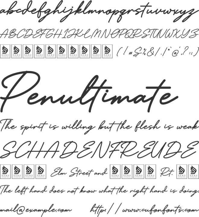 Fiorelyne font preview