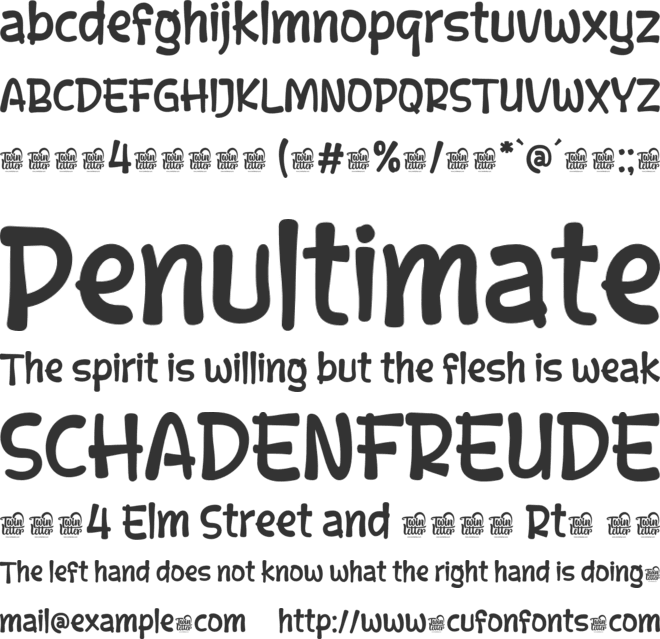 Belayo Trial font preview