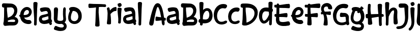 Belayo Trial font