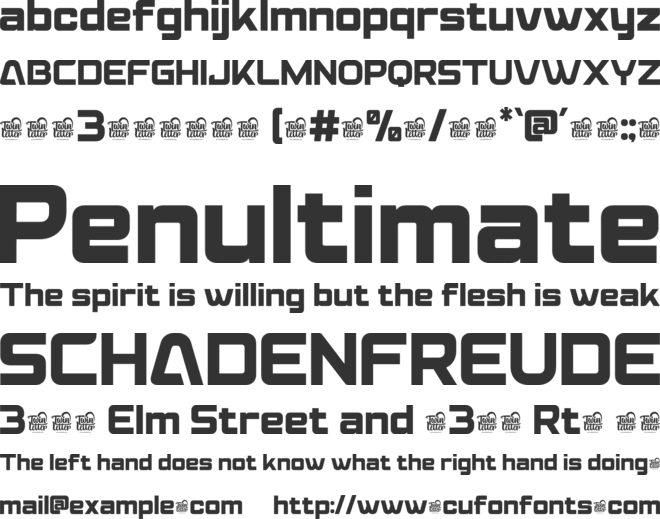 Heat Racer Trial font preview