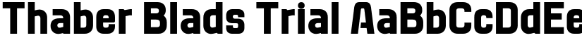 Thaber Blads Trial font