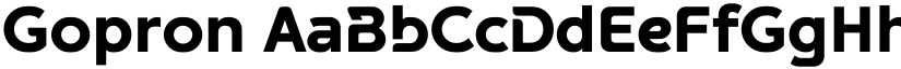 Gopron font