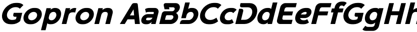 Gopron font