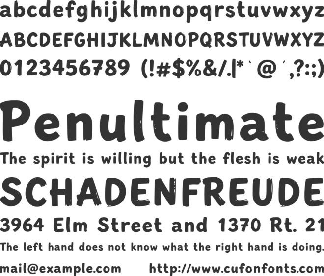 Sunday Latte font preview