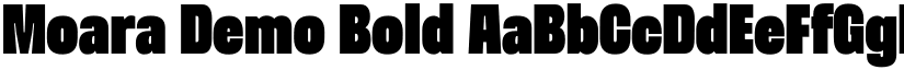 Moara Demo Bold font