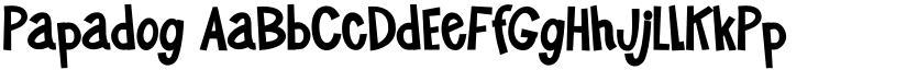 Papadog font