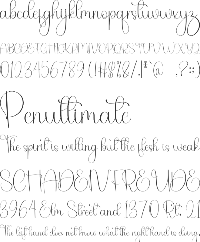 Simple Embroidey font preview
