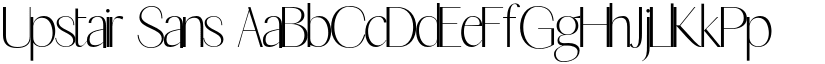 Upstair Sans font