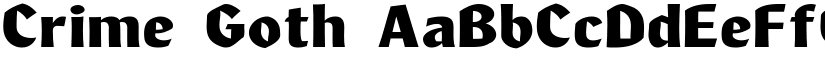 Crime Goth font