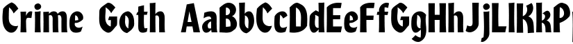 Crime Goth font