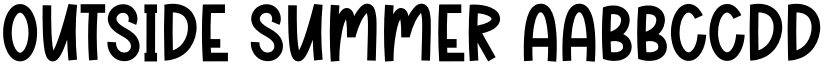 Outside Summer font