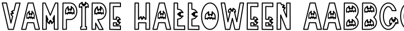 Vampire Halloween font