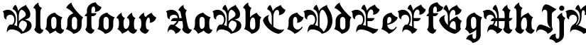 Bladfour font