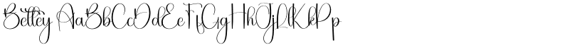 Bettey font