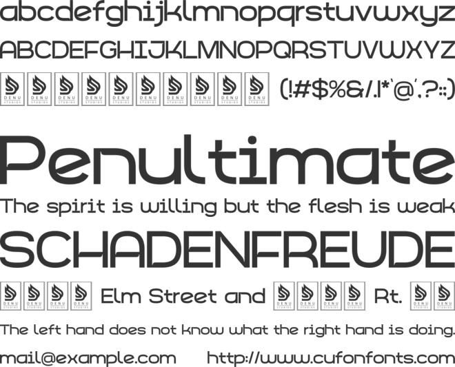 Renoire font preview