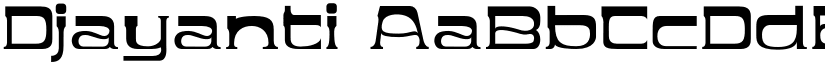 Djayanti font