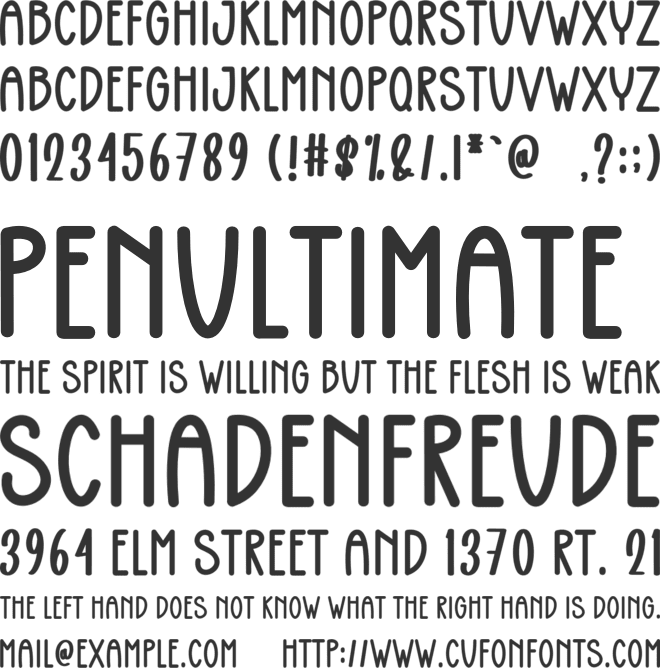Healing Holiday font preview