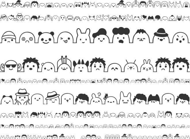 Qezbriln Line font preview
