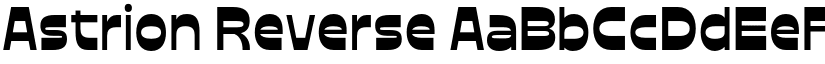Astrion Reverse font