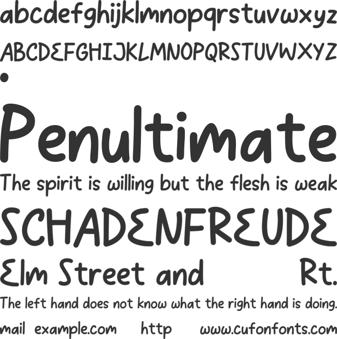ZARONE font preview
