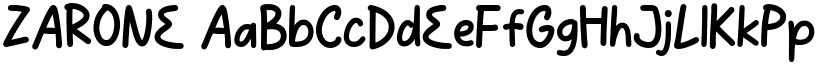 ZARONE font download