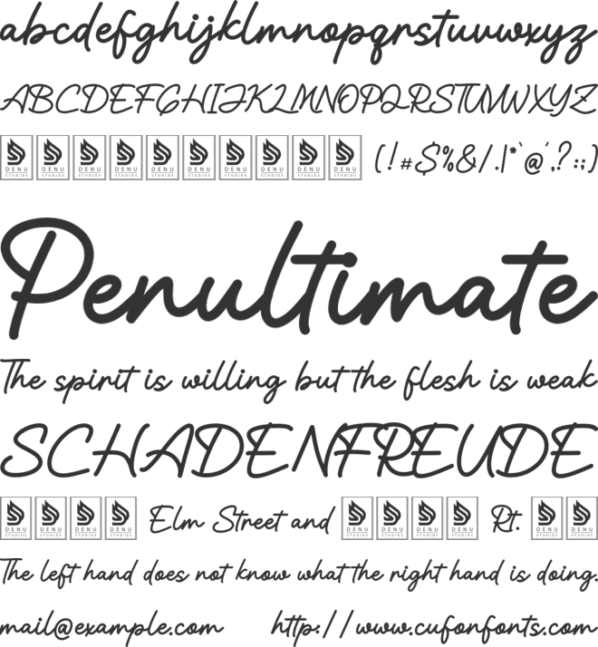 Martadinata font preview