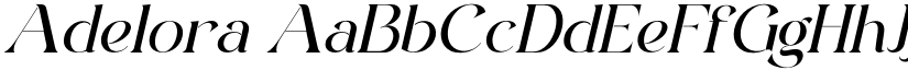 Adelora font