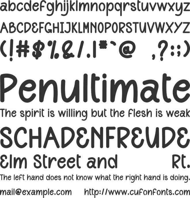 Good Sunrise font preview