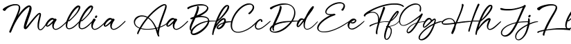 Mallia font