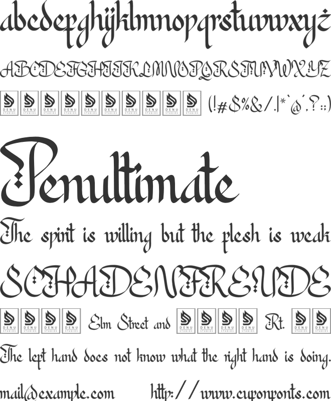 Ballaghi font preview