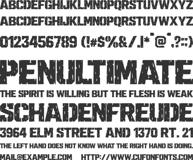 DeltaForce font preview