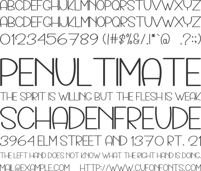 Charming Snowman font preview