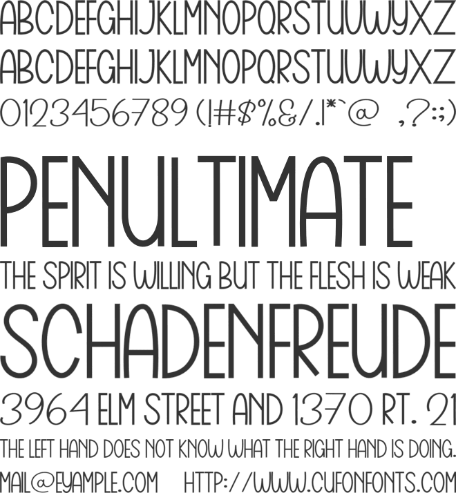 Perfect Together font preview
