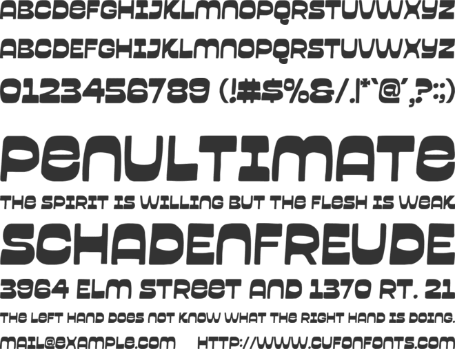Garpit font preview