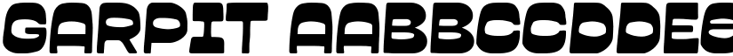 Garpit font