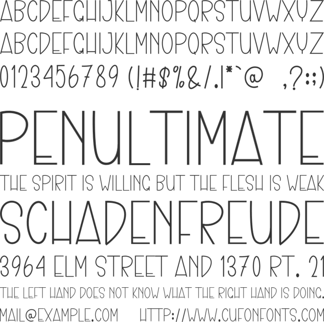 School Amazing font preview