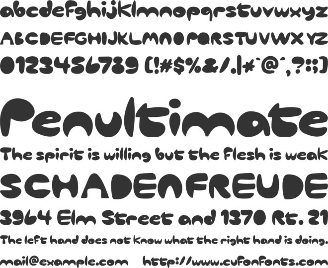 Typoghost font preview