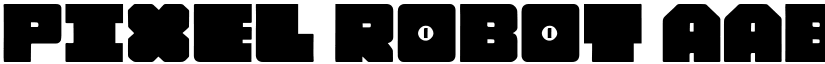 Pixel Robot font
