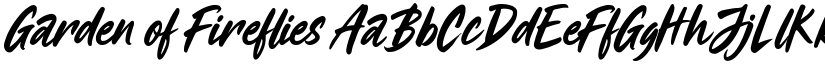 Garden of Fireflies font